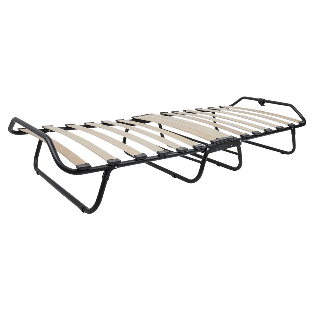 Ліжко складне розкладачка на ламелях Вітан d25 мм бязь, сіре