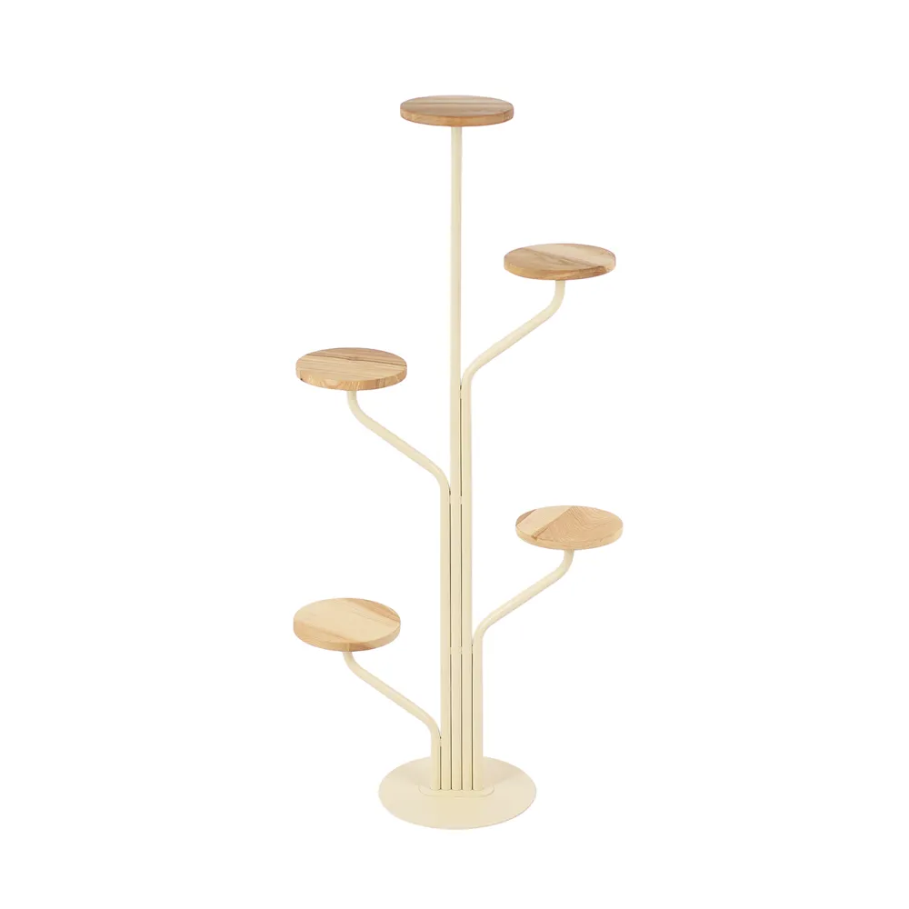 Підставка для квітів "Орхідея" на 5 вазонів, слонова кістка
