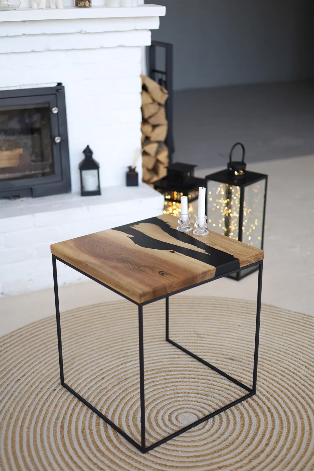 Журнальний стіл Квадратний, Чорна річка №2