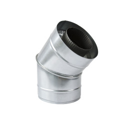 Н/ОЦ Отвод 45° двуст.s0,5 мм (AISI 304/ОЦ) d110/180 мм